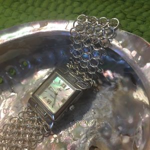 Aria Silver Chainmaille Watch Bracelet